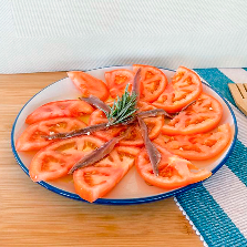 Tomates con anchoas