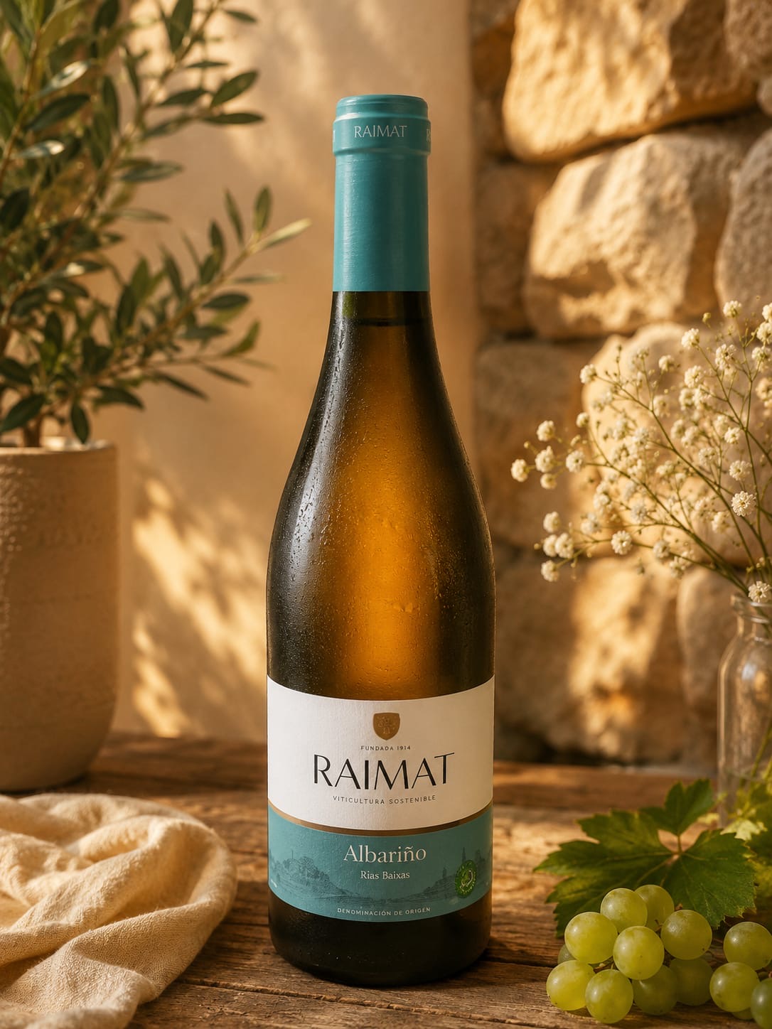 Vino blanco Albariño Raimat